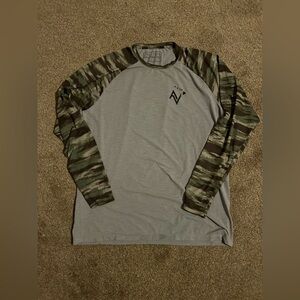 Anetik Shirt Mens Large Gray Vint Performance UPF UV Lightweight Fishing Casual